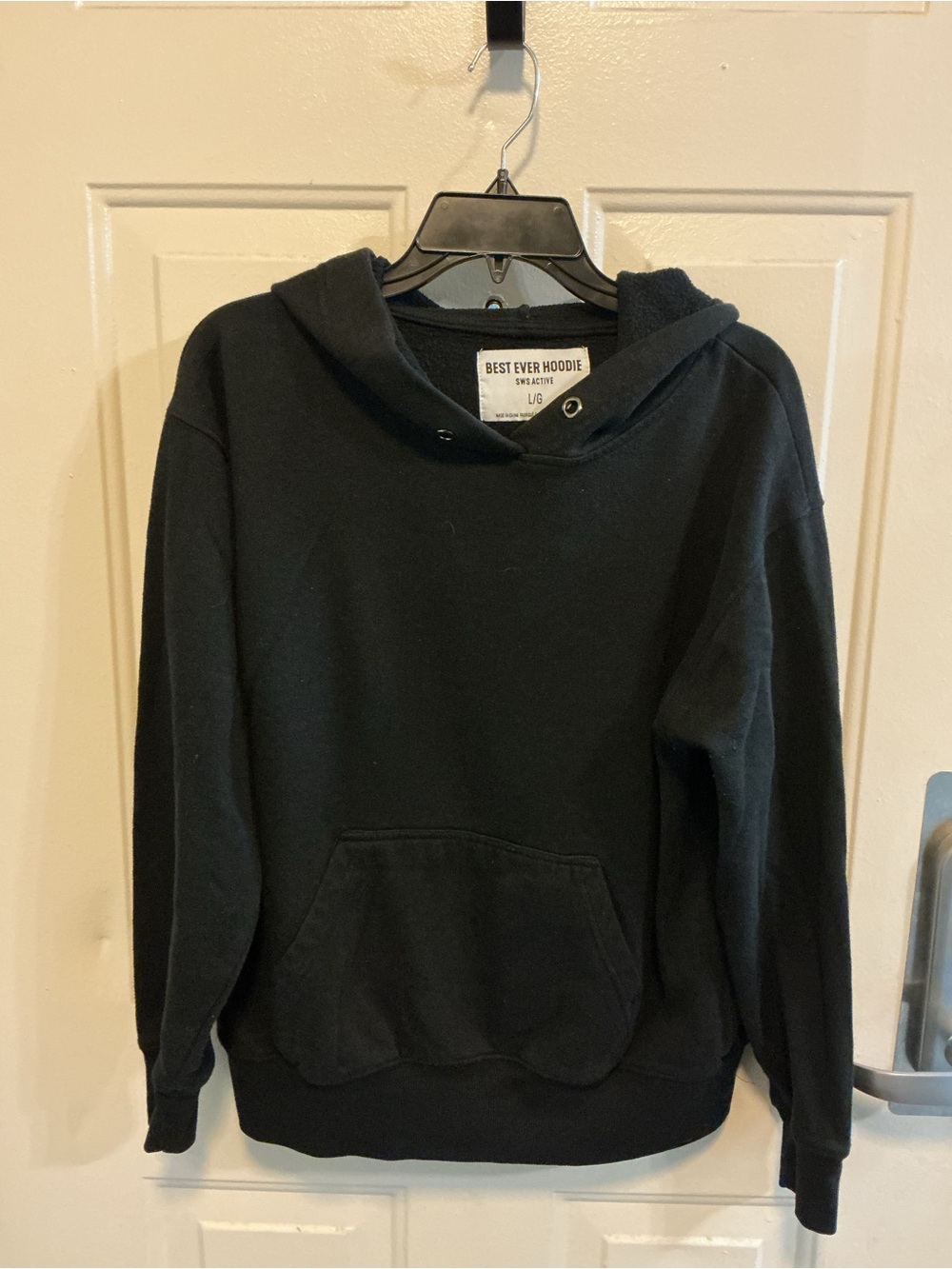 - Men's Black Pullover Hoodie